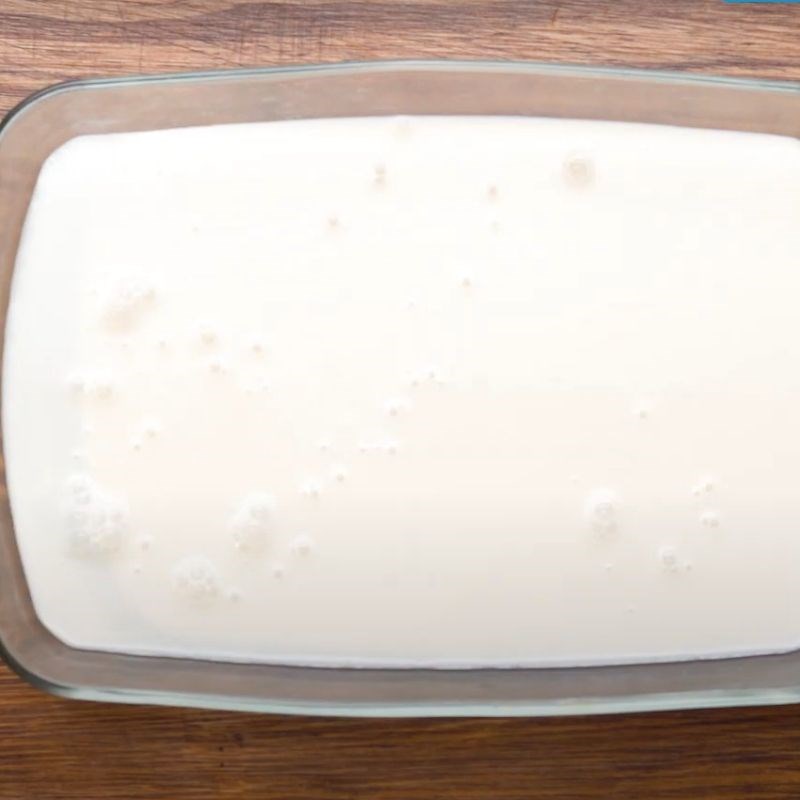 Bước 3 Đổ rau câu Rau câu sơn thủy