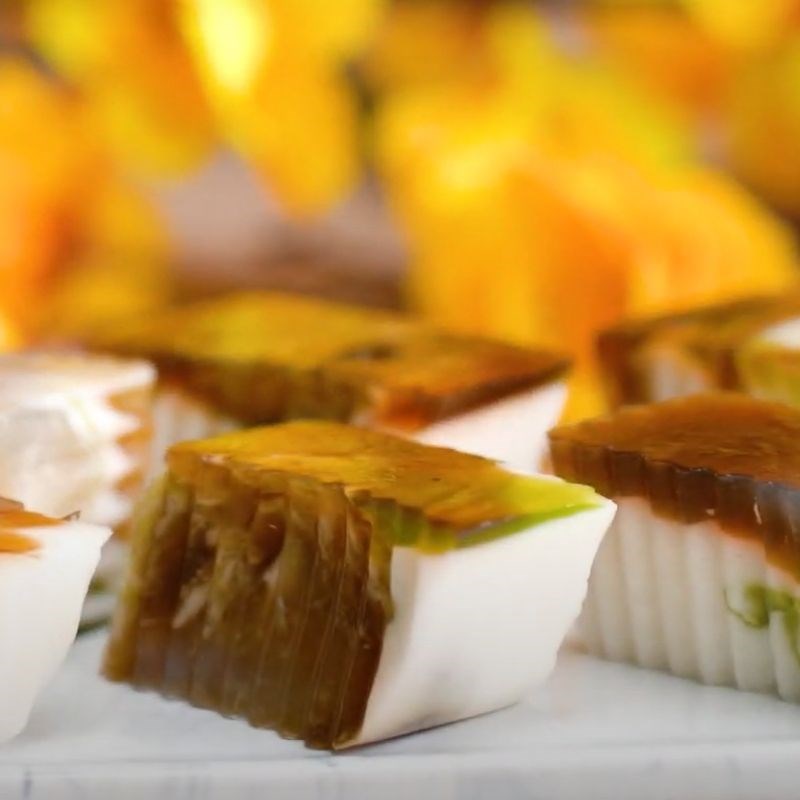 Bước 4 Thành phẩm Rau câu sơn thủy