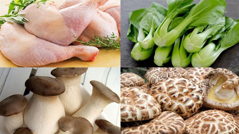 Nguyên liệu món ăn 2 cách làm mì gà quay da giòn