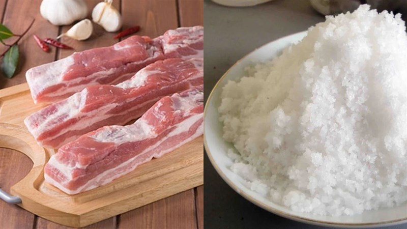 Nguyên liệu món ăn thịt xông khói - bacon