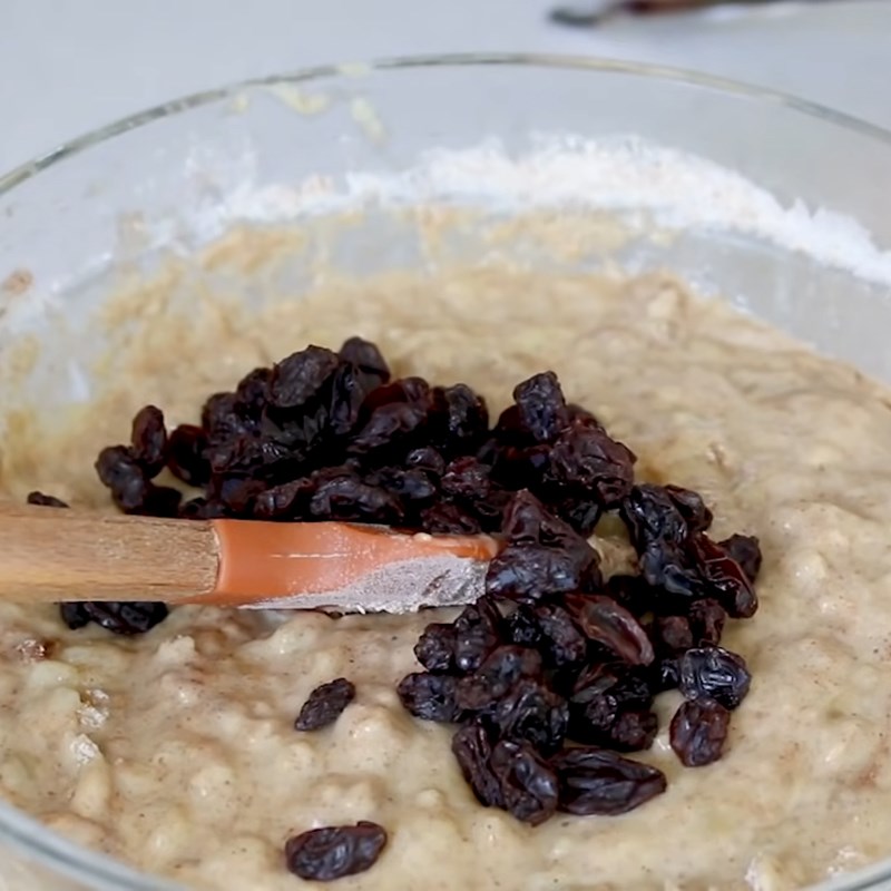 Bước 3 Trộn bột Bánh chuối sữa chua nguyên cám bằng nồi chiên không dầu