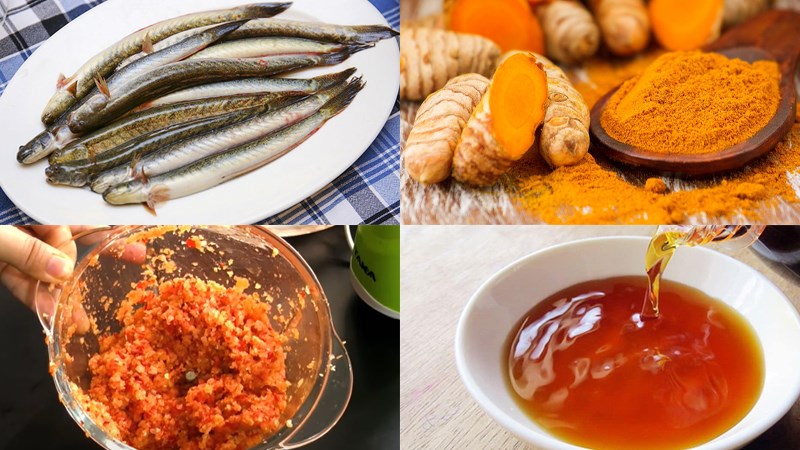 Nguyên liệu món ăn cá kèo kho nghệ
