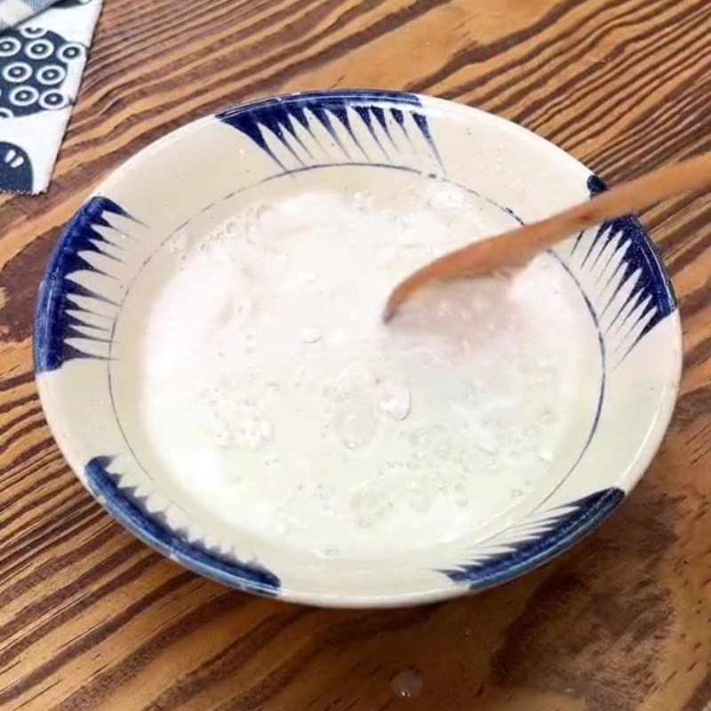 Bước 2 Pha bột Nấm đùi gà rang muối