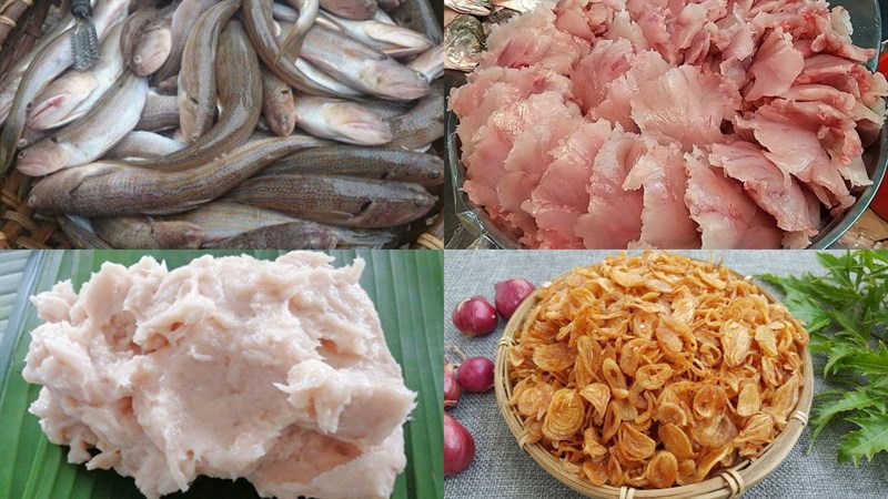 Nguyên liệu món ăn chả cá nha trang