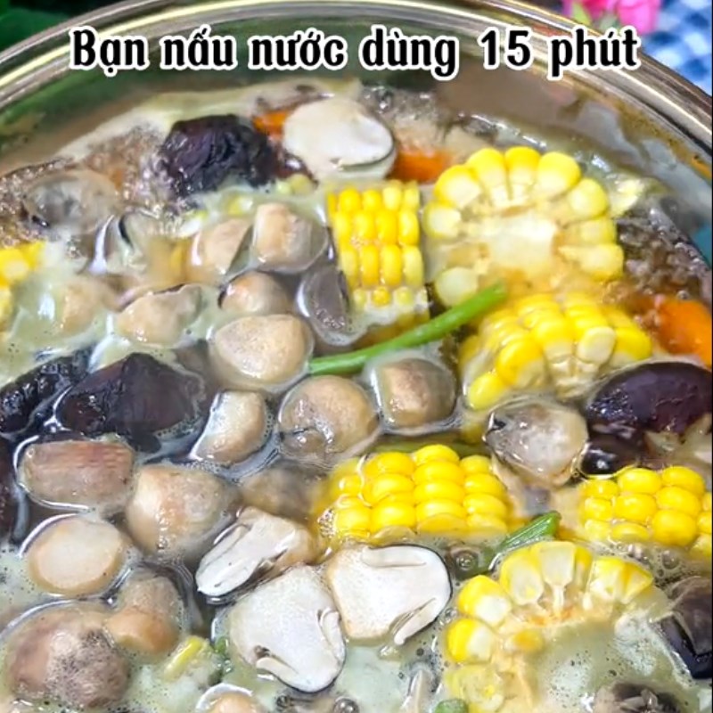 Bước 2 Chế biến Lẩu nước mía rau củ chay