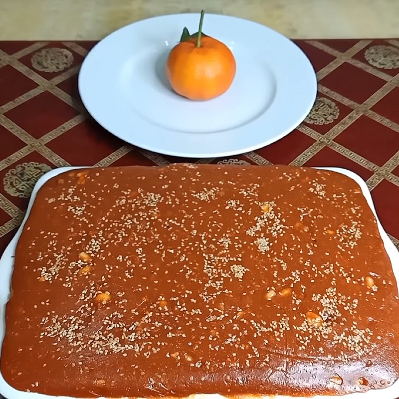 Bước 4 Đổ khuôn chè lam gấc Chè lam gấc