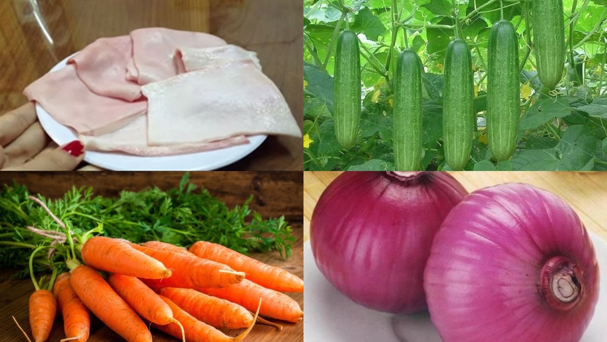 Nguyên liệu món ăn gỏi da heo