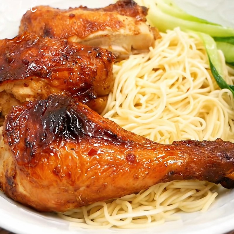 Bước 9 Hoàn thành Mì gà quay bằng nồi chiên không dầu