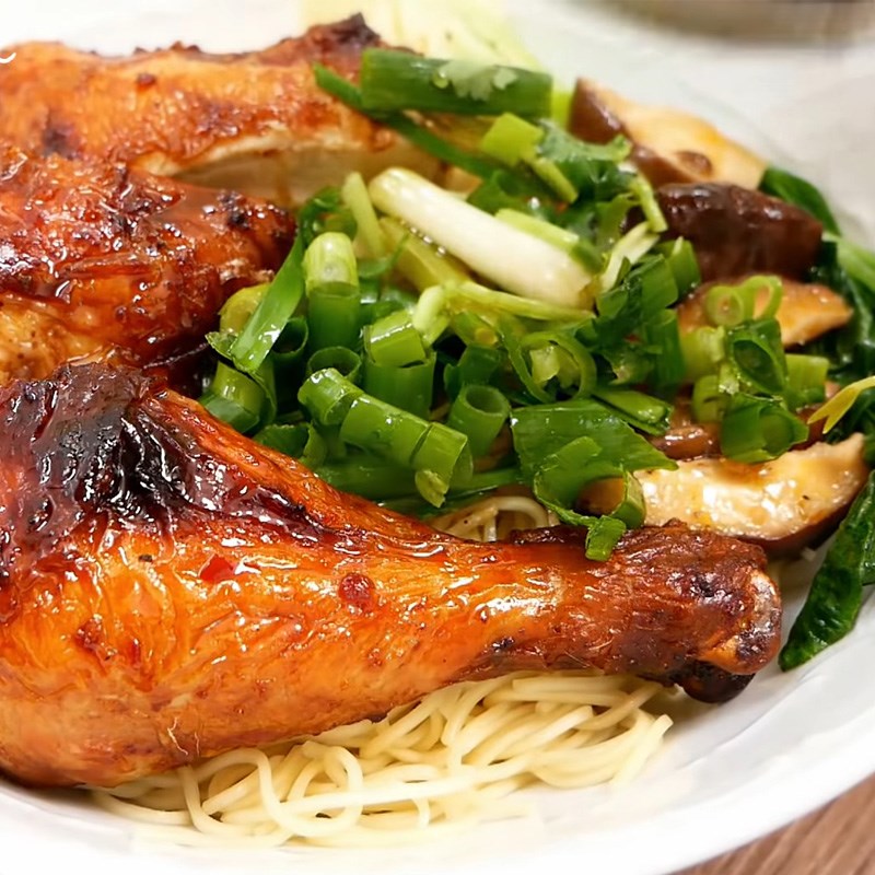 Bước 9 Hoàn thành Mì gà quay bằng nồi chiên không dầu