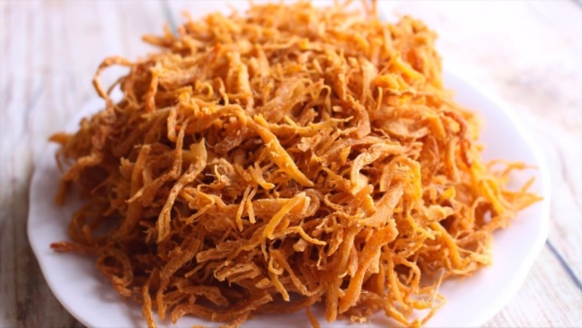 Khô gà xé cay bằng lò nướng