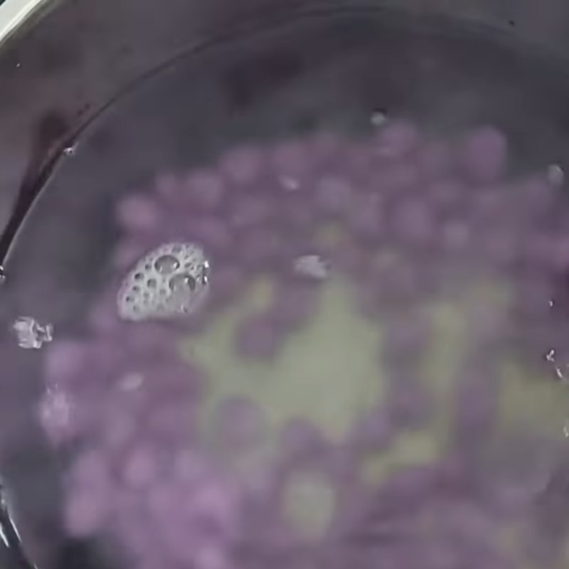 Bước 4 Luộc trân châu Trân châu khoai lang tím