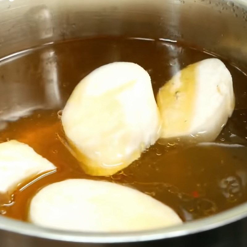 Bước 8 Nấu nước dùng Mì gà quay bằng nồi chiên không dầu