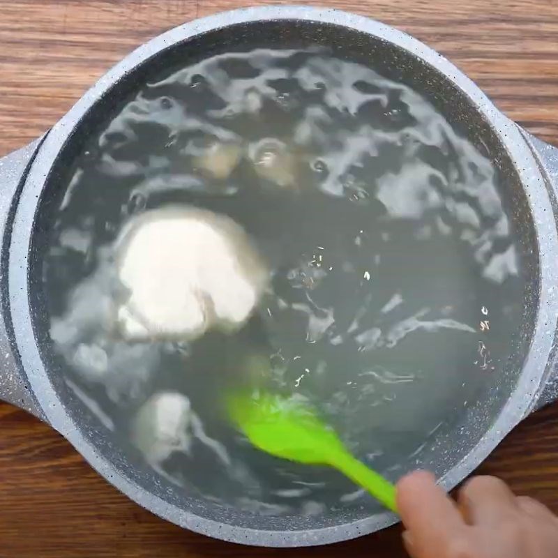 Bước 2 Nấu rau câu Rau câu sơn thủy