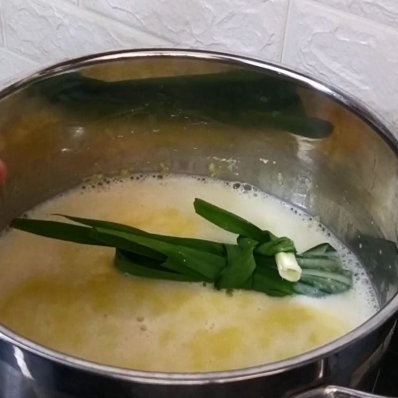 Bước 5 Nấu sữa chua bắp Sữa chua bắp