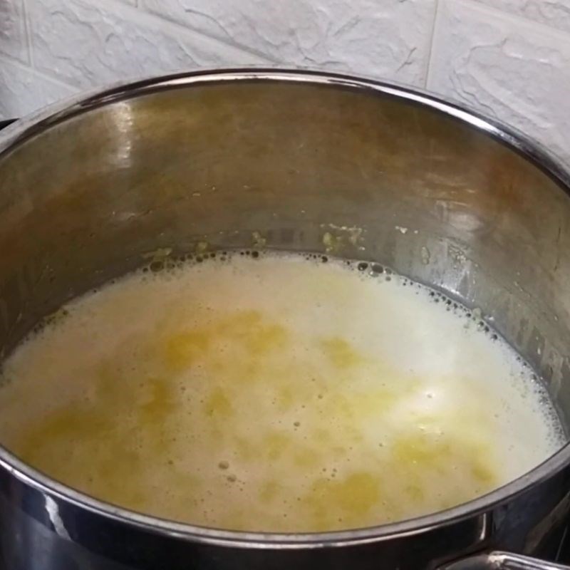 Bước 5 Nấu sữa chua bắp Sữa chua bắp