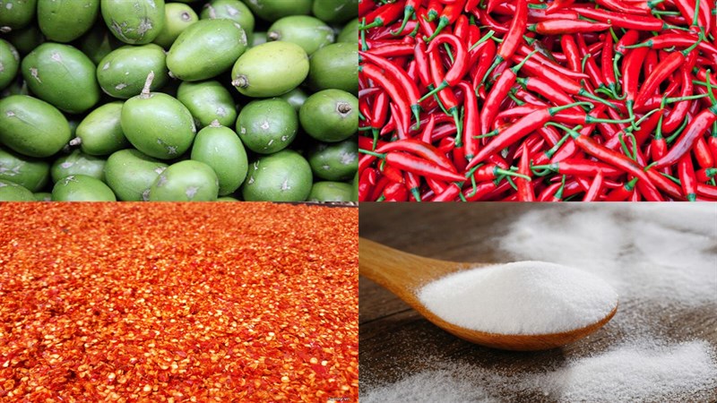 Nguyên liệu món ăn cóc lắc muối