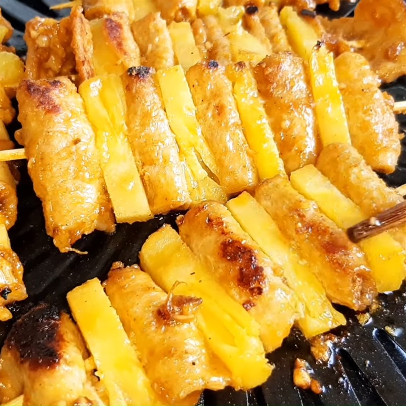 Bước 4 Nướng thịt Thịt nướng thơm chay