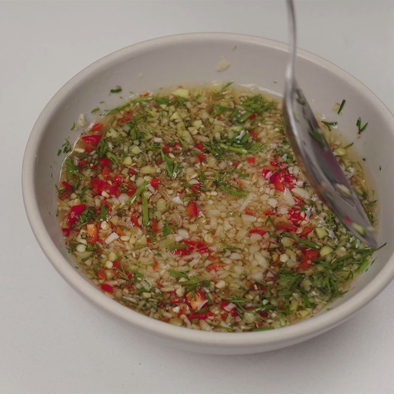 Bước 5 Pha nước chấm cá hấp Cá chép hấp bia sả