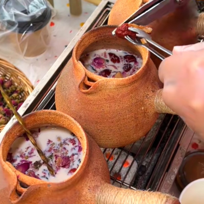 Bước 2 Pha trà sữa Trà sữa nướng Vân Nam