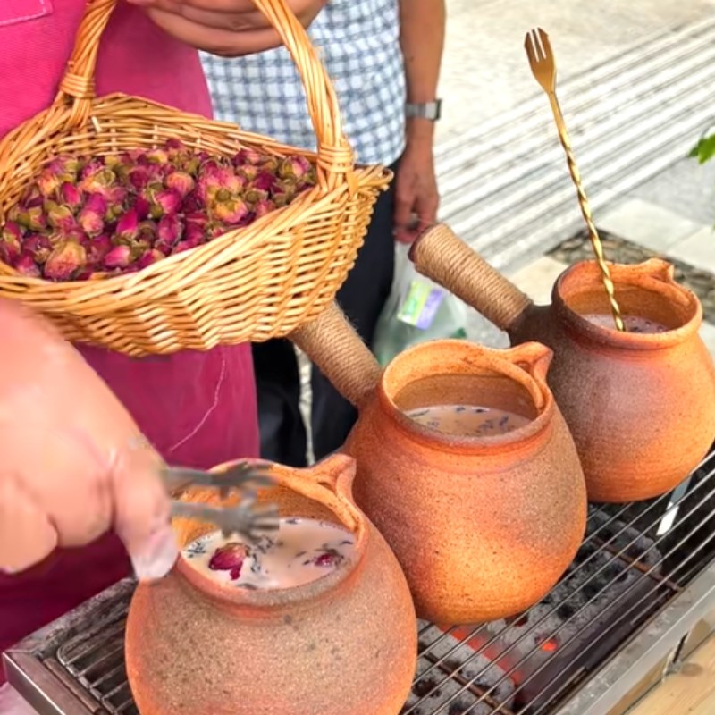 Bước 2 Pha trà sữa Trà sữa nướng Vân Nam