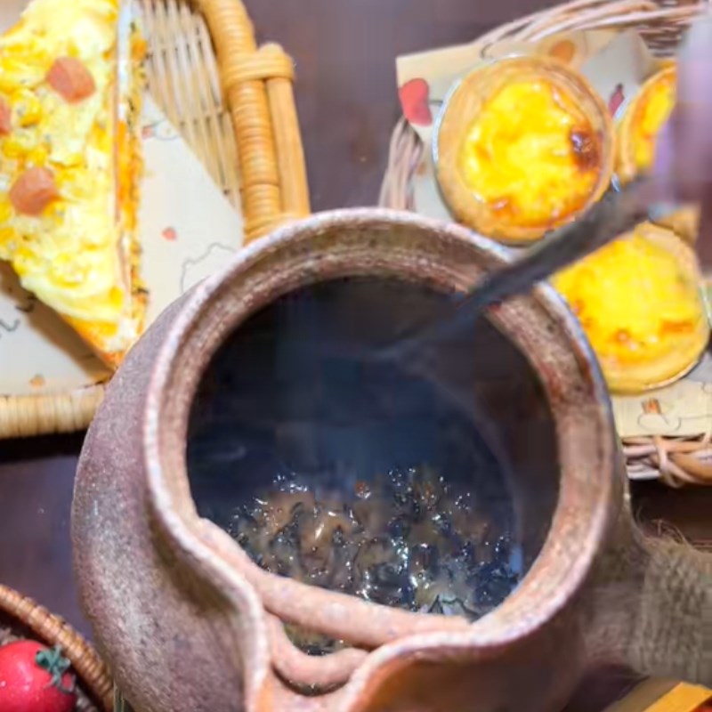 Bước 1 Rang trà Trà sữa nướng Vân Nam