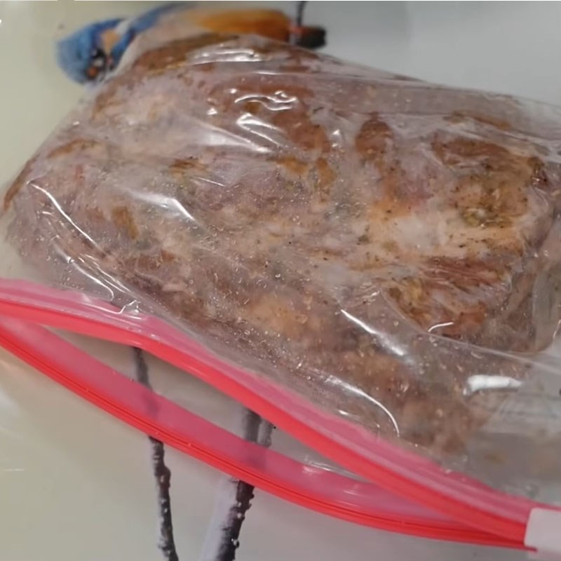 Bước 3 Sấy lạnh và nướng thịt Thịt xông khói