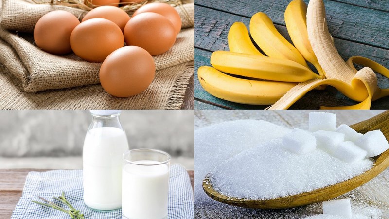 Nguyên liệu món ăn sinh tố trứng gà