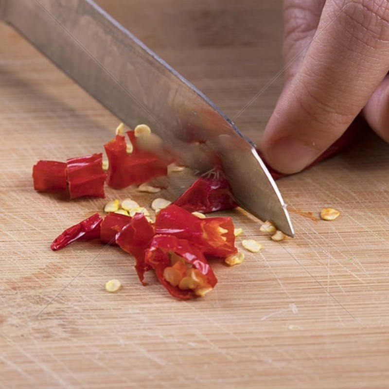 Bước 1 Sơ chế nguyên liệu Nấm đùi gà rang muối