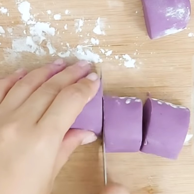 Bước 3 Tạo hình trân châu Trân châu khoai lang tím