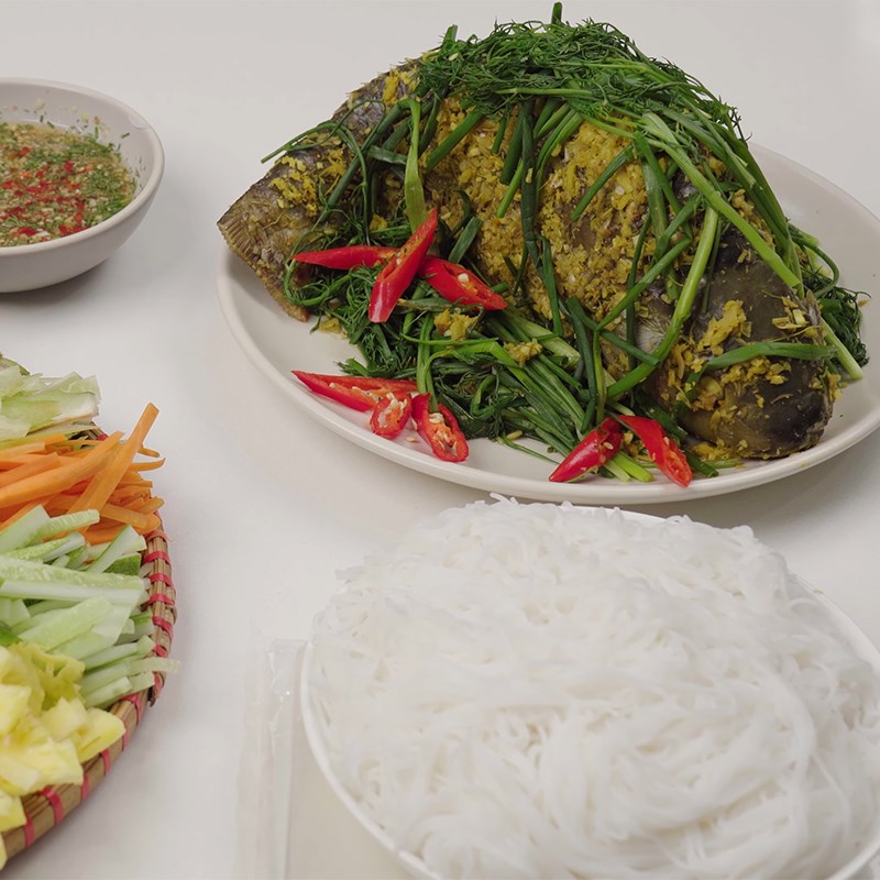 Bước 6 Thành phẩm Cá chép hấp bia sả