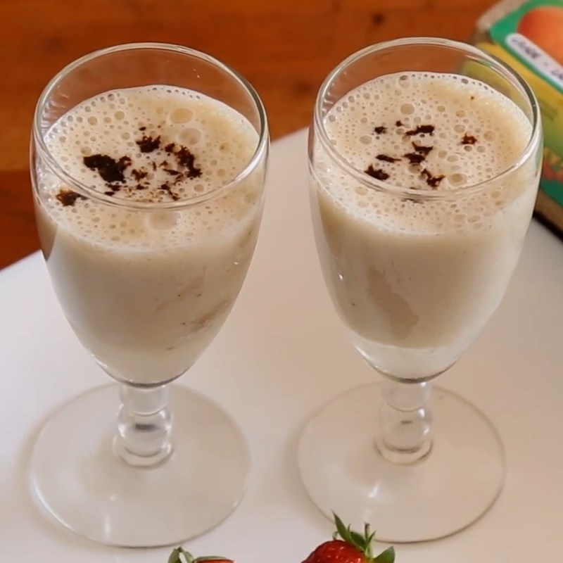 Bước 3 Thành phẩm Sinh tố trứng gà