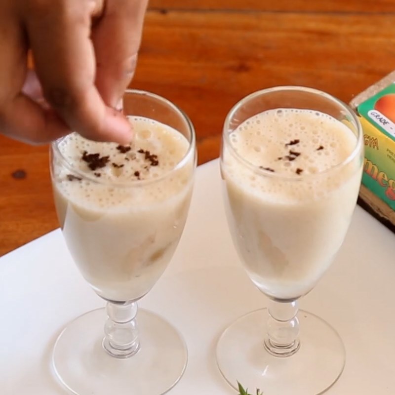 Bước 3 Thành phẩm Sinh tố trứng gà