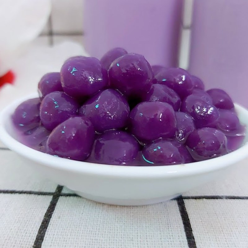 Bước 5 Thành phẩm Trân châu khoai lang tím