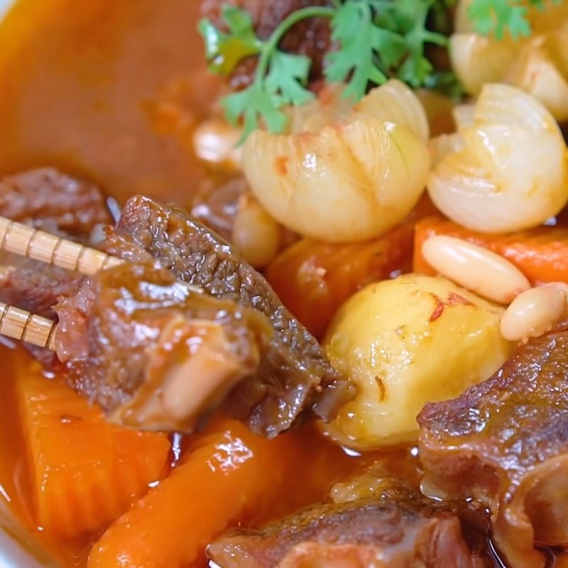 Bước 7 Thành phẩm Lagu bò nấu đậu