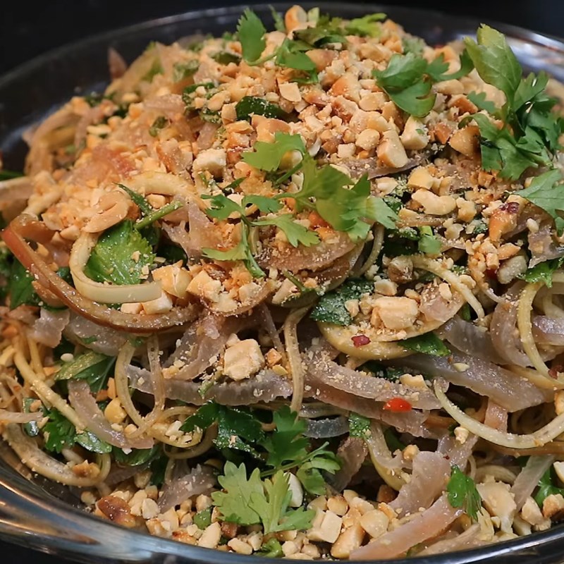 Bước 6 Thành phẩm Gỏi da heo hoa chuối