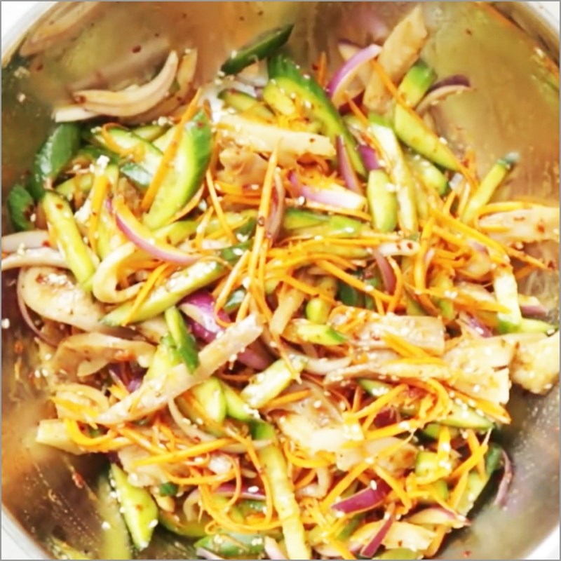 Bước 5 Thành phẩm Gỏi da heo dưa leo