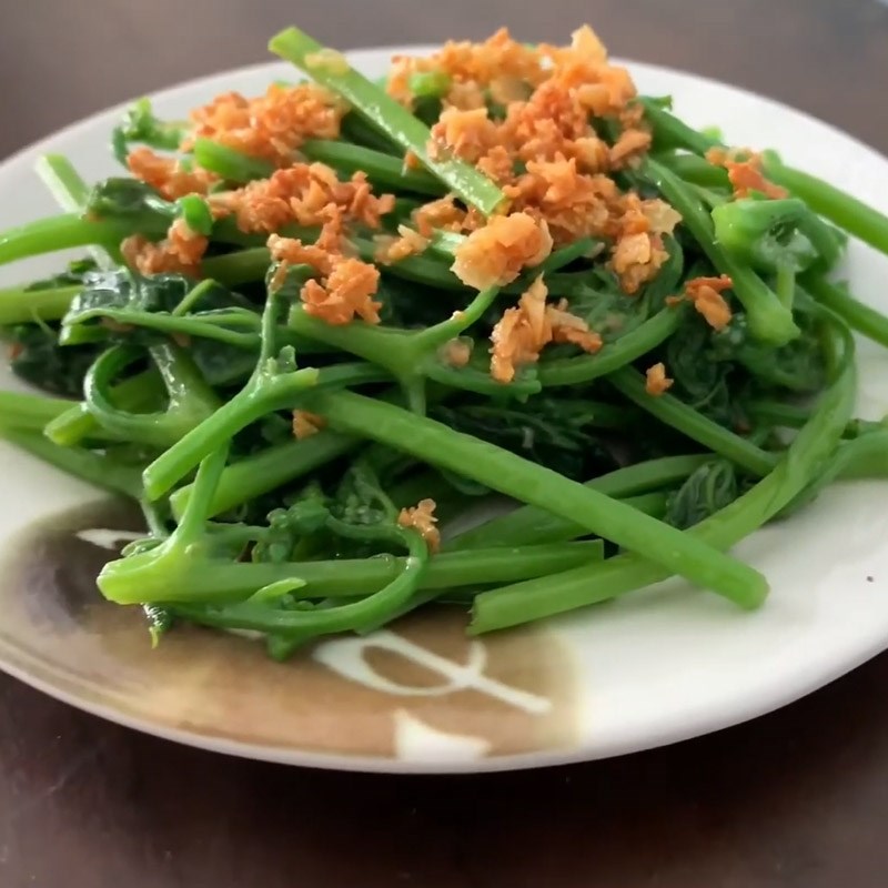 Bước 4 Thành phẩm Đọt mướp xào tỏi