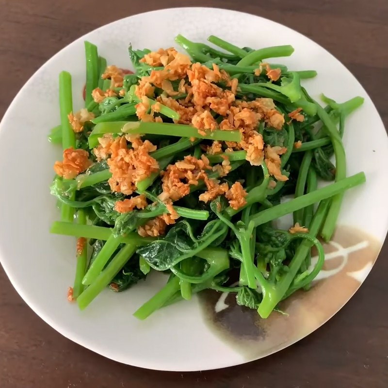 Bước 4 Thành phẩm Đọt mướp xào tỏi