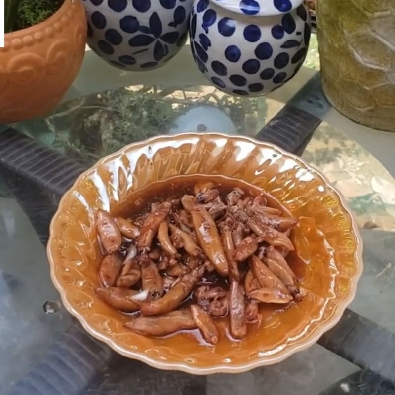 Bước 4 Thành phẩm Mực muối rim me