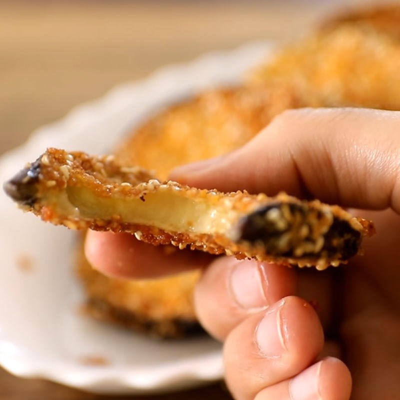 Bước 5 Thành phẩm Cà tím chiên giòn tẩm mè