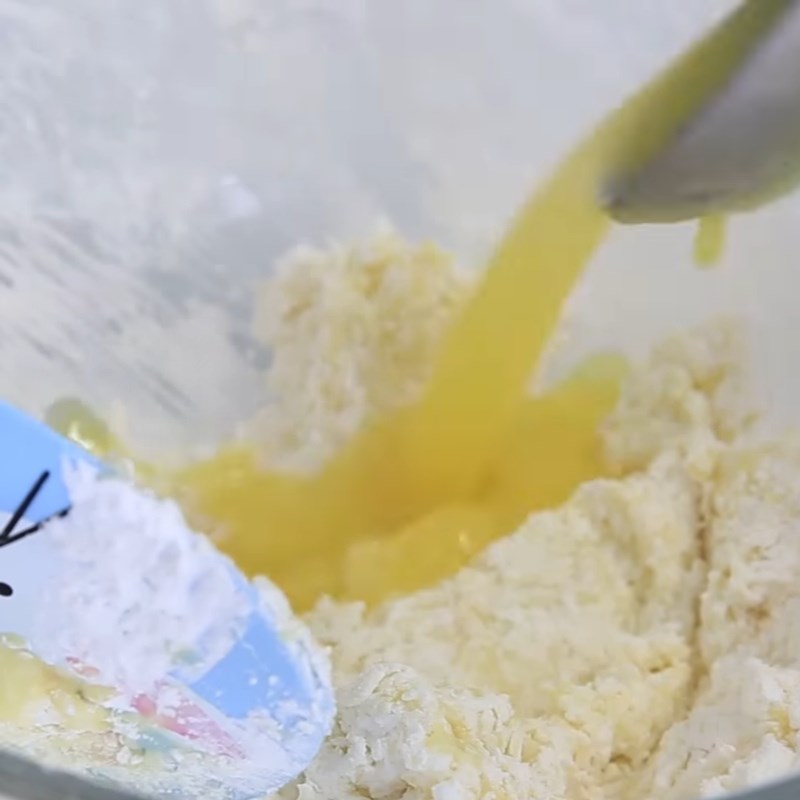 Bước 2 Trộn bột Trân châu khoai lang vàng