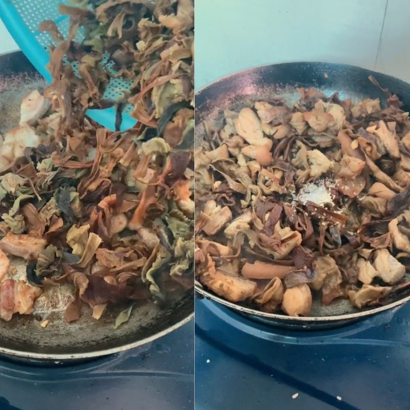 Bước 3 X&agrave;o hoa n&uacute;c n&aacute;c kh&ocirc; C&aacute;ch chế biến hoa n&uacute;c n&aacute;c kh&ocirc;