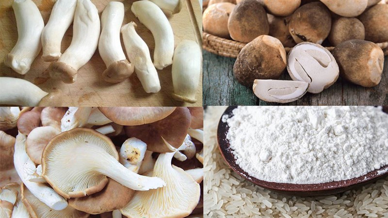 Nguyên liệu món ăn bánh đúc chay