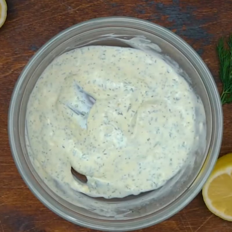 Bước 2 Làm sốt trộn Salad tôm cần tây sốt mayonnaise