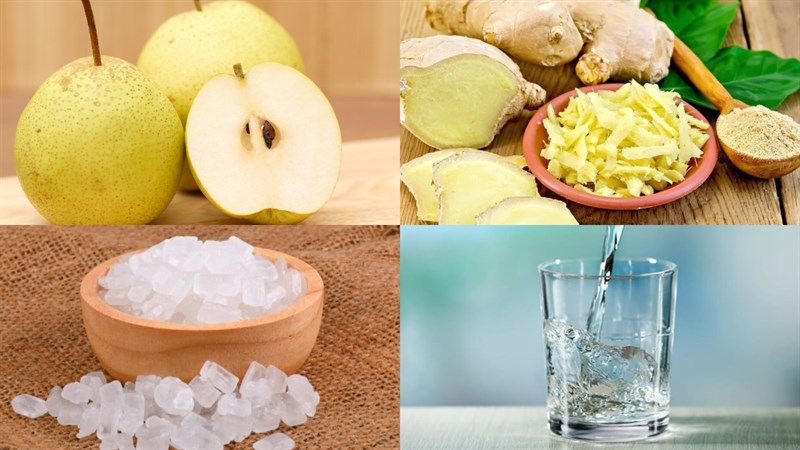 Nguyên liệu món ăn 2 cách làm nước lê