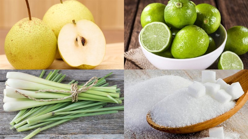 Nguyên liệu món ăn 2 cách làm nước lê