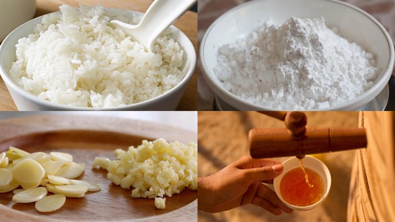 Nguyên liệu món ăn cá viên chiên làm từ cơm nguội