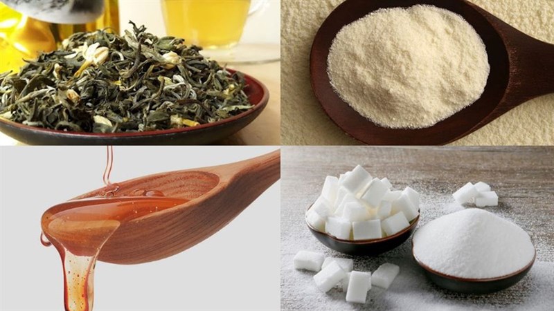 Nguyên liệu món ăn trà sữa lài