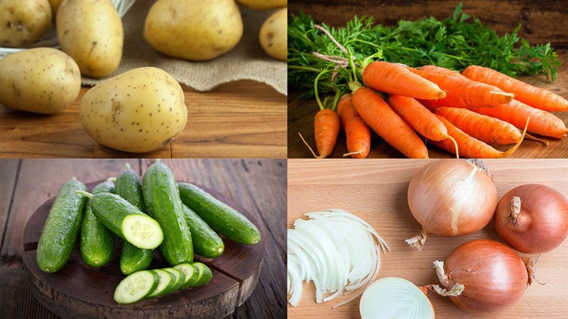 Nguyên liệu món ăn salad nga