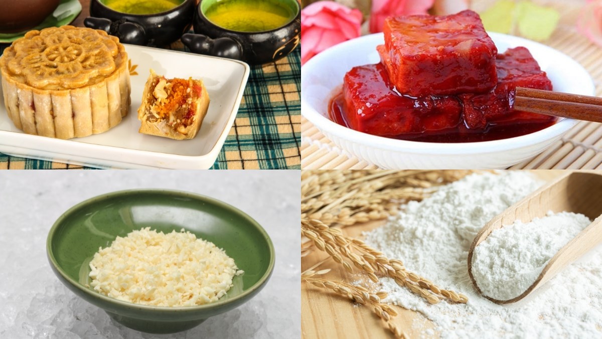 Nguyên liệu món ăn cách làm bánh chao và làm bánh chao từ bánh trung thu
